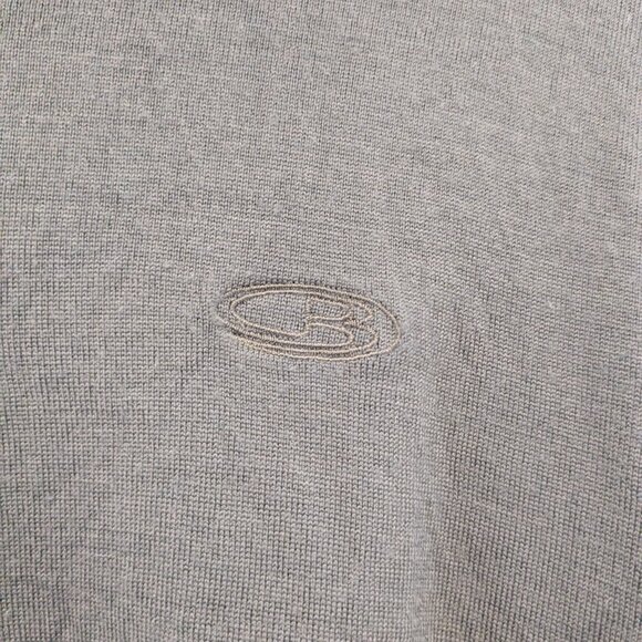 Icebreaker Bodyfit 260 Merino Wool 1/4 Zip Sweater Womens Large Green Mock Neck - Picture 5 of 10